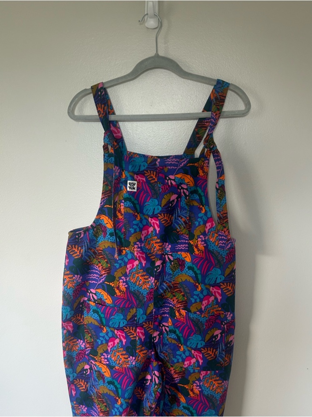 ✨NWT Lucy & Yak Original Dungarees in "Wild Expression" Print (10R) - Picture 3 of 12